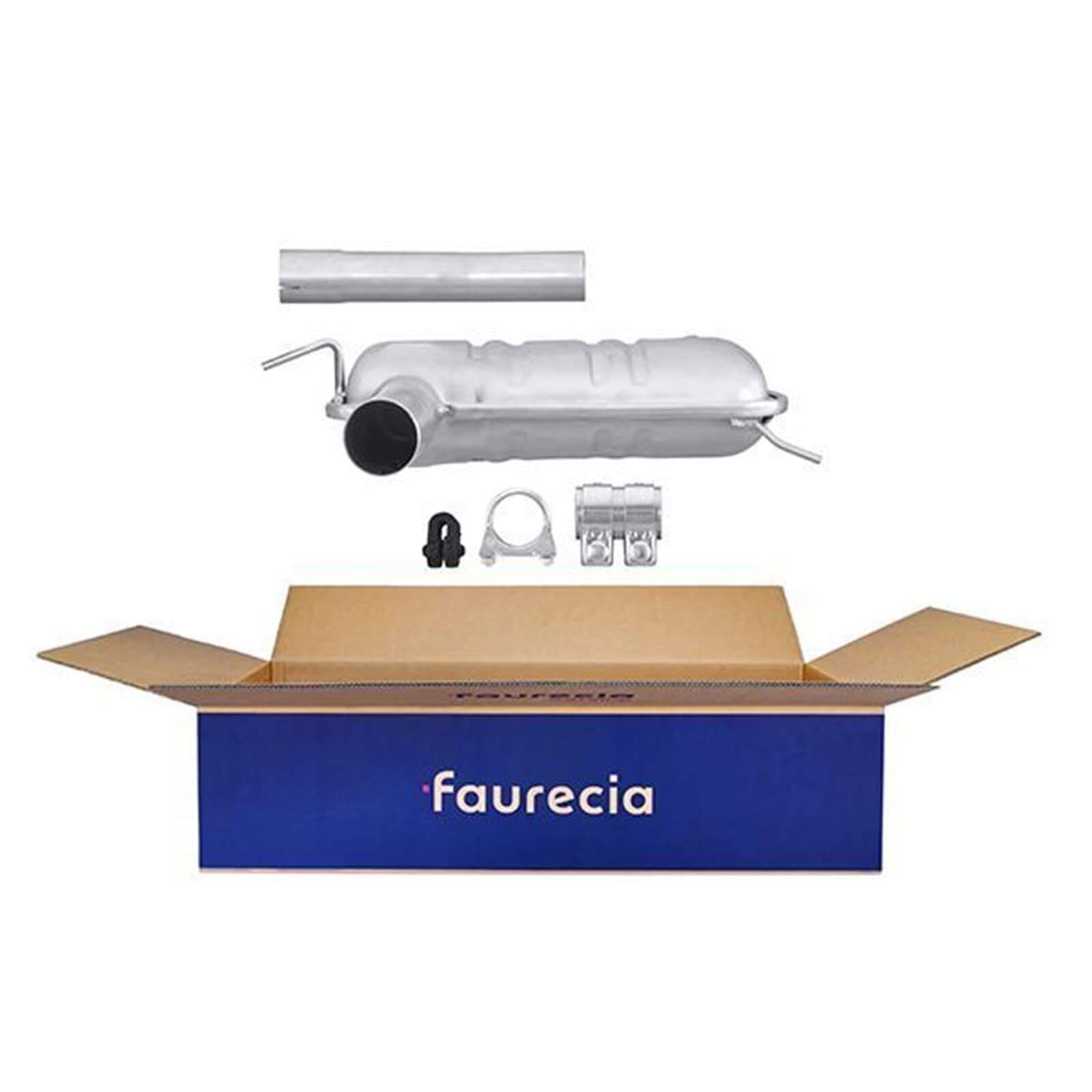 HELLA 8LB 366 022-451 Tłumik przedni - Easy2Fit® Kit - z przodu - dwuczęściowy - Komplet z elementami do montażu - dla m. in. RENAULT SAFRANE II