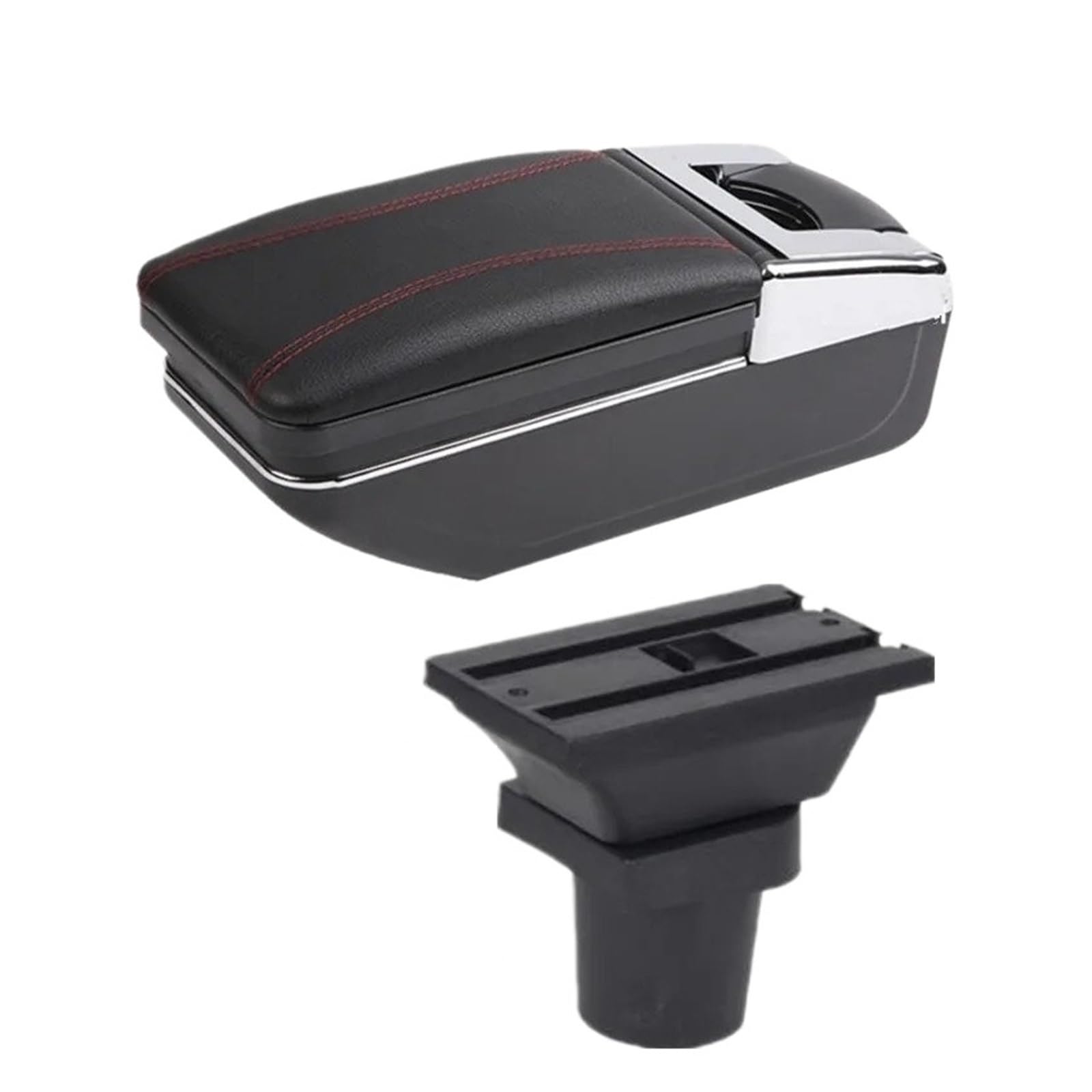 UMDJJU For Toyota For Prius C For Aqua Armrest Storage Box Interior Dedicated Retrofit Parts Car Accessories Car Centre Console Armrest Box(A1 red line NO USB)