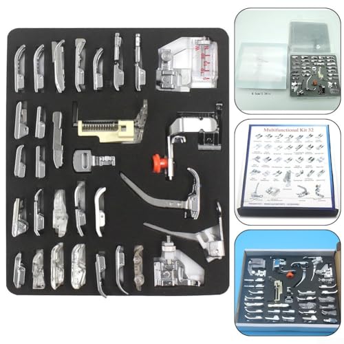 Juego de 32 Pies de Prensatelas para Máquina de Coser miniatura 3