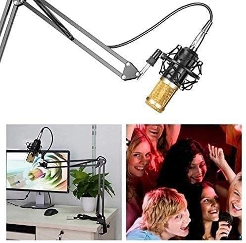 Microphone de streaming ELzEy avec bras de suspension pour podcast