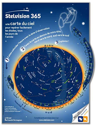 Télécharger Stelvision 365 : Une carte du ciel pour repérer facilement les étoiles, tous les jours de l'année Gratuit
