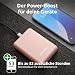 Intenso Powerbank XS10000 – 10.000 mAh – Kompakter externer Akku für iPhone, Smartphone, Tablet & Kamera, USB-C, USB-A, microUSB, Schnelles Laden, Rosé