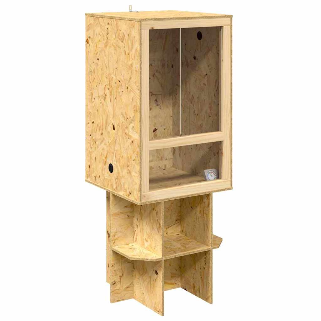 Genérico Terrario Marrón 50 x 50 x 130 cm OSB,Producto para Mascotas y Animales,Productos para Mascotas,Productos para Reptiles y Anfibios,Terrarios para Reptiles y anfibios-3397888