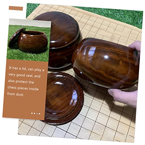 Boîte à pièces d'échecs en bois naturel Vaguelly compacte - 8