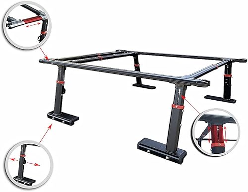 Vanguard VGBR-2286BK - Estante de cama negro extensible compatible con F150 | Ram 1500 | Silverado 1500 | Tacoma | Canyon | Colorado