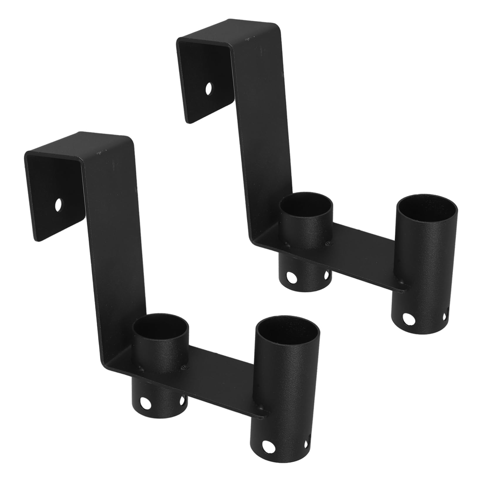 Milisten 2 Pièces Crochets de Rangement Robustes pour Clôture de Piscine Lot de Supports Métalliques pour Outils de Nettoyage Installation Facile et Résistance Aux Intempéries Organisateur
