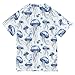 KLL Boy Bathing Suit Short Sleeve Girls Rashguard 4T Cute Jellyfish White