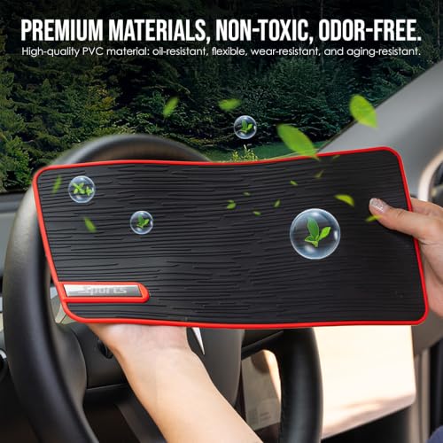 Image of RIGGEAR Car Dashboard Anti-Slip Mat, Universal Sticky Rubber Grip Pad for Mobile Phone, Sunglasses, Keys, Coins- Washable Reusable Anti-Skid Dashboard Mat - DashGrip Plus Square