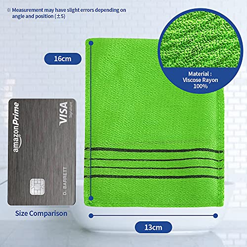 8-pcs-Asian-Exfoliating-Bath-Washcloth-Red-Green