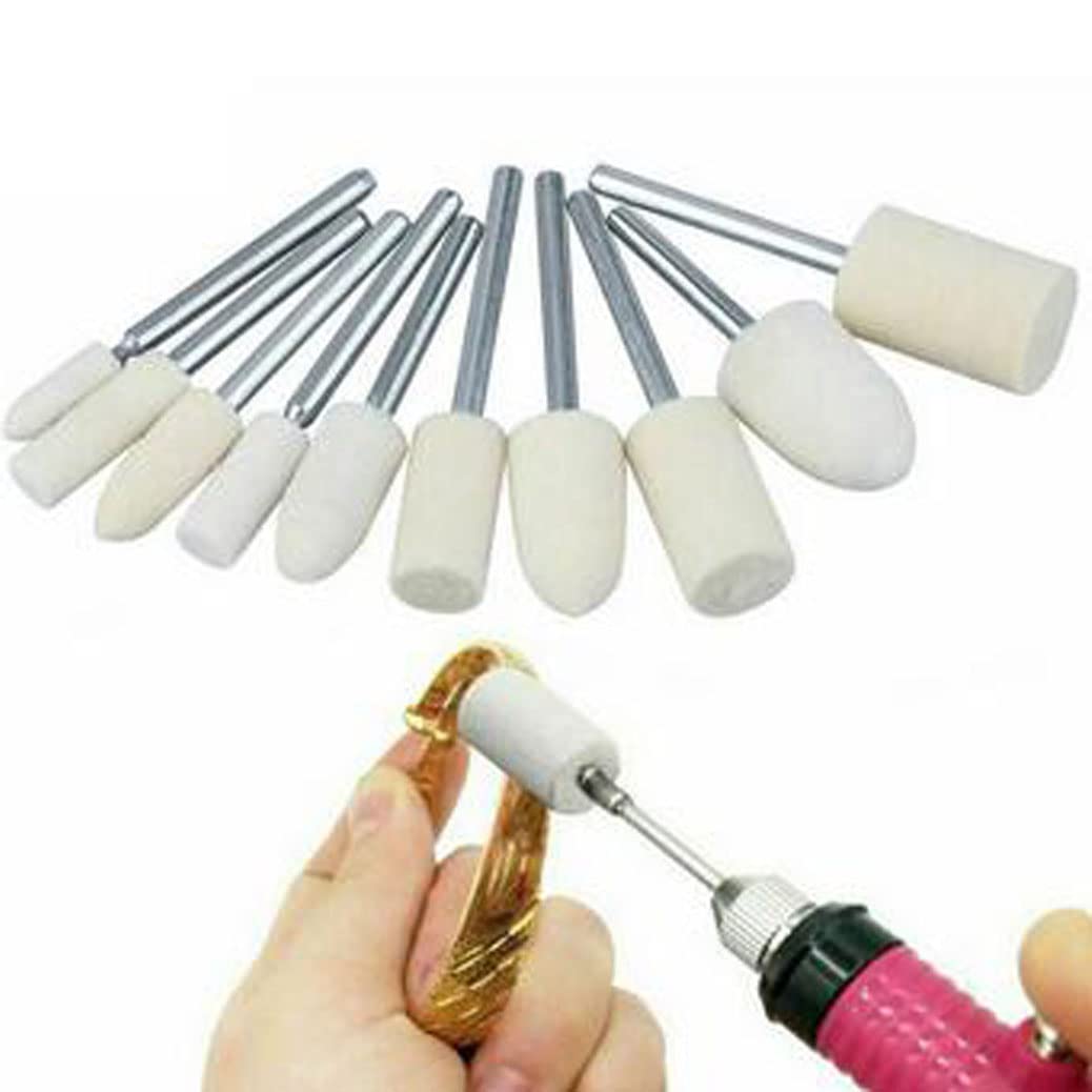 Wool Polishing Bits - 60 Pcs for Rotary Tools -6
