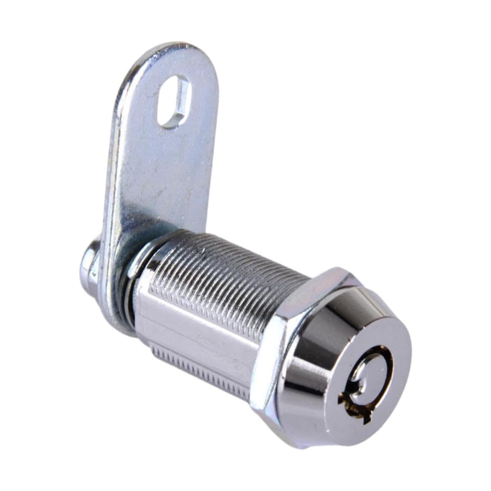 Arandela de Cilindro de Cerradura de Leva de Puerta, 1-1/8 Pulgadas con 2, Compatible con Compartimento de Almacenamiento para Remolque RV, Autocaravana y Camper