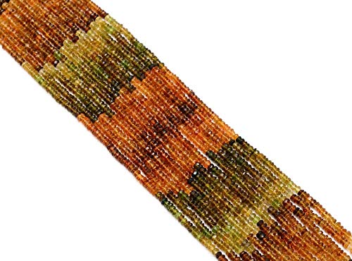 Perles tourmaline pétrole 3mm 4mm de taille régulière pour enfilage précis sans défaut
