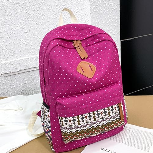 Mochila de viaje informal y mini monedero para mujeres adolescentes juego de 3 piezas 3