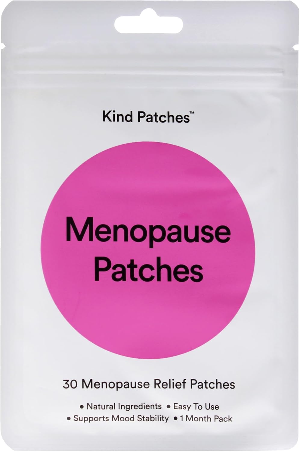 Kind Patches | Menopause Patches | Menopause Symptoms Relief Support | Botanical Plant-Based Formula with Black Cohosh Root, Curcumin & Dong Quai Root | 30 Vegan Patches
