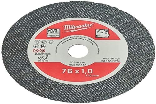 MILWAUKEE Feintrennscheibe für Stahl - 76 mm - 5 Stück - SCS 41-76 