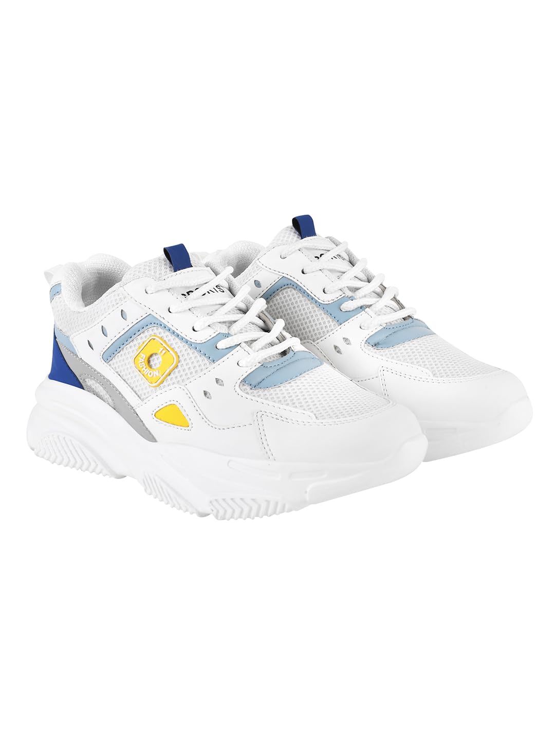 Shoetopia Colorblock Breathable Chunky Sneakers for Women & Girls /UK3 White-EU36 (B0C8D82MGC) Amazon Price History, Amazon Price Tracker