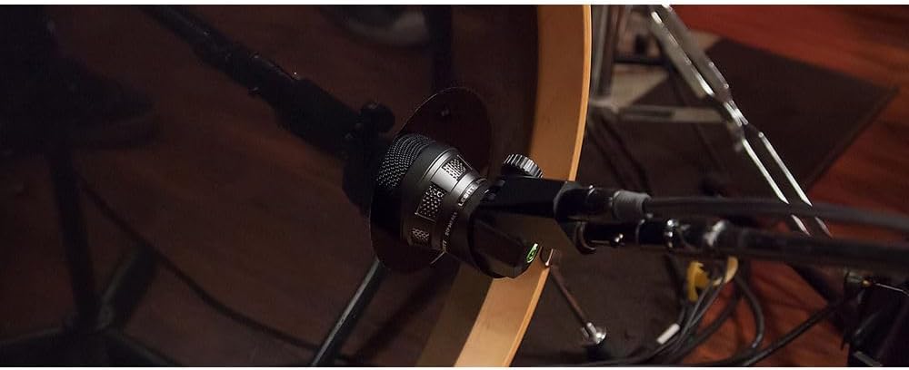 Lewitt DTP-340-REX Dynamic Bass Instrument Microphone with GFW-MIC-2621 Tripod Style Bass Drum and Amp Mic Stand and XLR Cable
