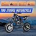 Sinuyie ‌Kids Dirt Bike 8-14 - 49cc 2-Stroke Pro-Level Off-Road Gas Motorcycle with Hydraulic Disc Brakes, Heavy Duty Alloy Frame, 25MPH Max Speed (Blue)