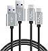 USB 3.0 Type C Cable 2 Pack 6.6FT, USB C to USB 3.0 Galaxy S8 Fast Charger Hi-Speed Nylon Braided Cord for New MacBook Pixel XL Nexus 5X 6P LG G5 G6 V20 Switch and More (Space Grey)