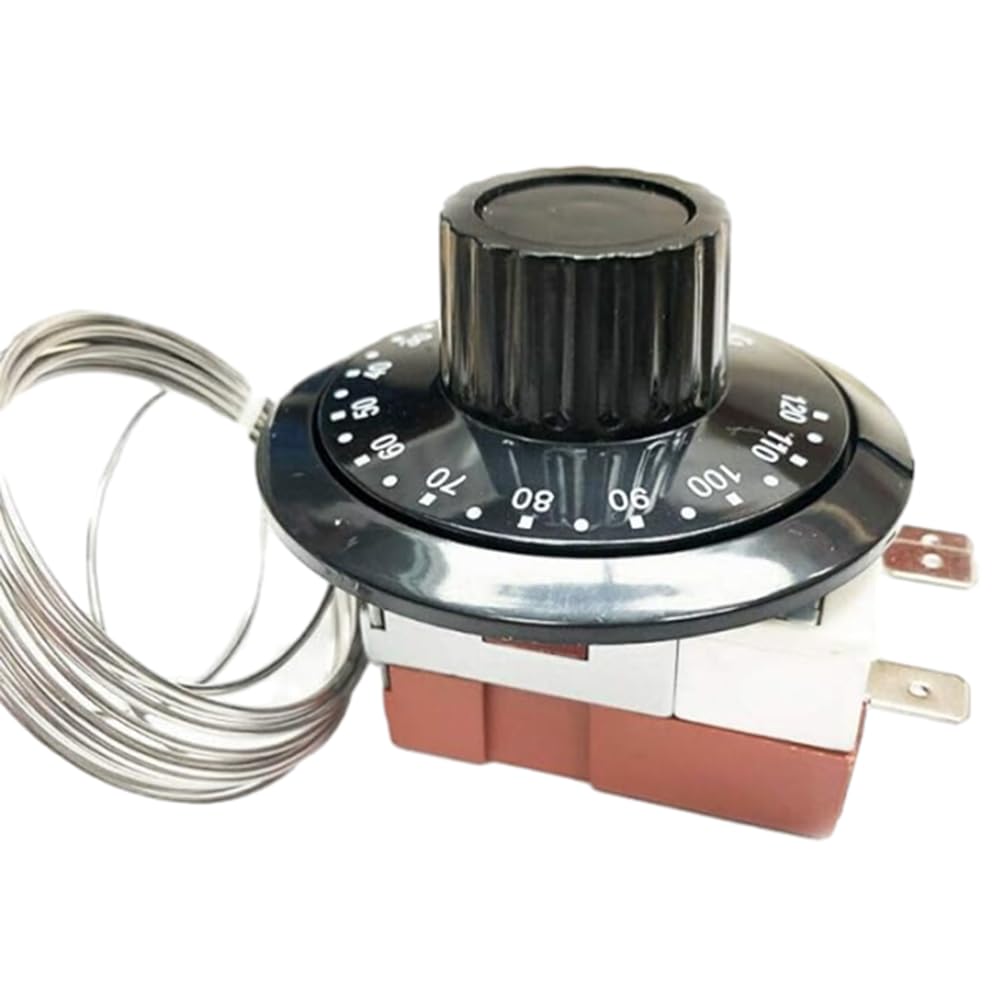 Riloer Thermostat capillaire pour voiture, radiateur de refroidissement de haute précision, interrupteur de contrôle de température 12 V, réglable de 0 ℃ ~ 120 ℃ universel pour chauffage et