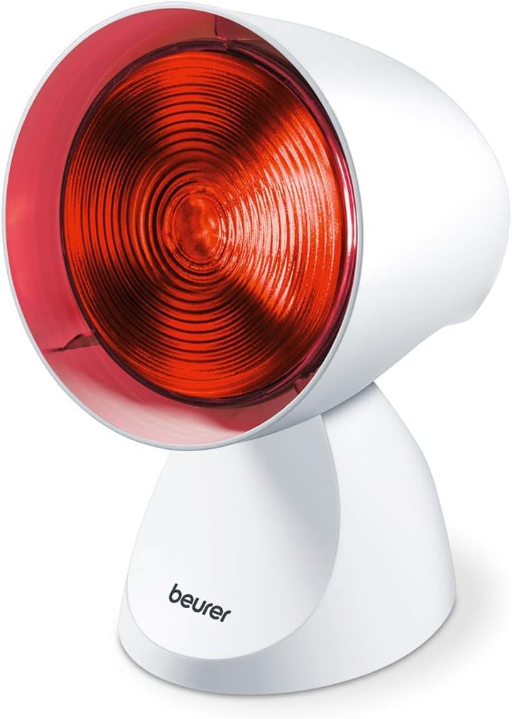 Beurer IL 21 lampe à infrarouge, dispositif médical avec chaleur bienfaisante pour l'utilisation en cas de rhume et de tensions musculaires, 5 niveaux d'inclinaison