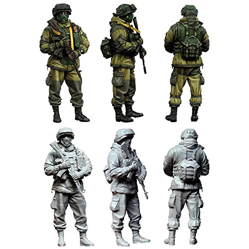 1/35 Russian Commando Resin Model Soldier Kit/Micro Kit Soldato Smontato e Non Verniciato/Ja-7975 Goodmoel