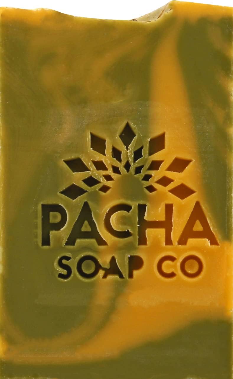PACHA SOAP Spearmint Lemongrass Bar Soap, 4 OZ Beauty & Personal Care
