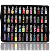 Pongnas 48 Bouteilles de Couleur Paillettes Paillettes décoration décoration Bricolage Bijoux Mou...