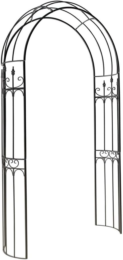 Dehner Alina Rose Arch, Approx. 233 x 132 x 38 cm – Metal, Black