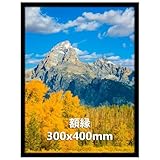 Vasemouh ポスター フレーム 300x400mm 額縁 フォトフレーム 写真 額 壁掛け ブラック 1枚