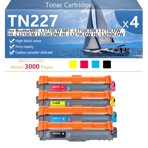 Cartouche toner TN227 Brother HL-L3230CDW MFC-L3750CDW laser BCMY