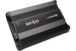 Bravo 5000 1 Ohm Mono Subwoofer Car Audio Amplifier, 5000.1 5K Watts RMS