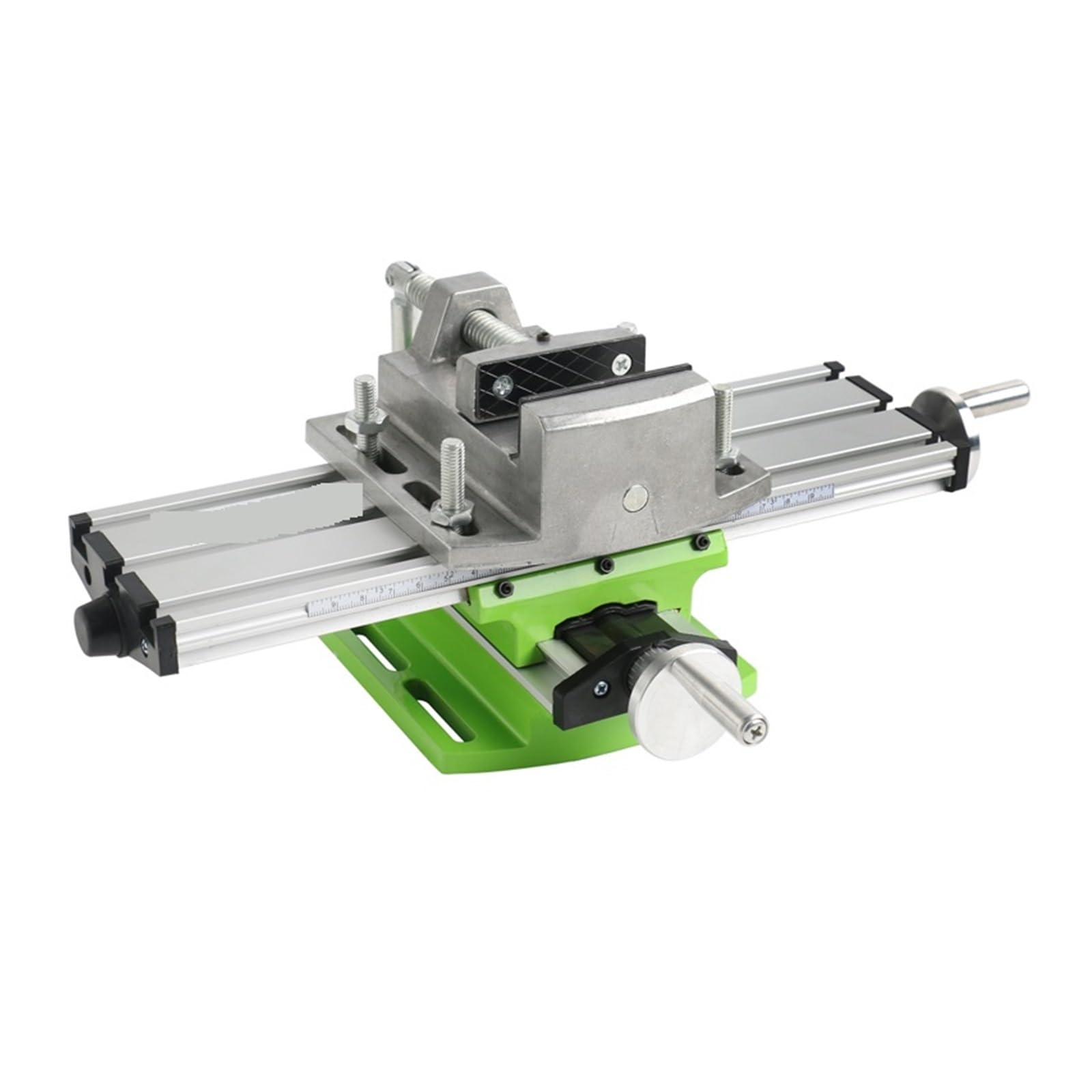 Standbohrmaschine, MINI-Multifunktions-Präzisionseinstellungs-Werkbank + 2,5-Zoll-Flachzangen-Schraubstock, Max. 68 Mm Fräsmaschine, Tischbohrmaschine,Elektrowerkzeuge