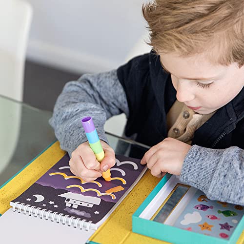 Tiger Tribe Crayon Adventures Beach: estuche compacto de pintura infantil 3