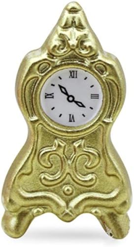 Retro aleación simulada reloj miniatura modelo juguete 16 112 DIY casa de muñecas de oro