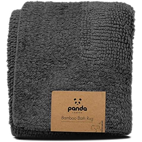 Panda Bamboo Bath Rug in Urban Grey Cover