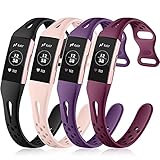 Nofeda Slim Bands Compatible with Fitbit Charge 3/Charge 4/Charge 3 SE,Soft TPU Sport Breathable...