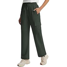 Womens Hiking Cargo Pants Active Stretch Quick Dry Waterproof Pant Straight Leg Outdoor Athletic Jogger with Pockets