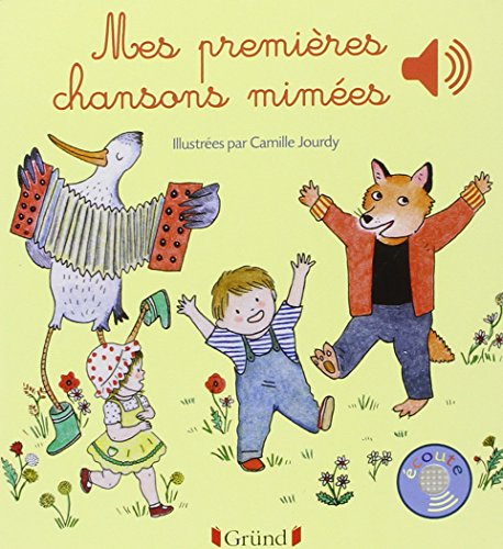 livre Mes premières chansons mimées – Livre sonore avec 6 puces – Dès 1 an