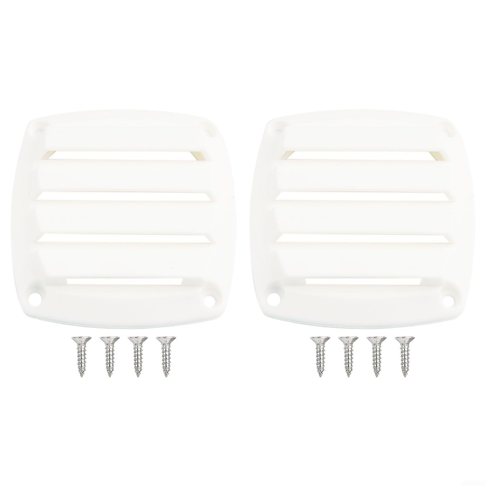 2 prese d'aria da 7,6 cm, per barche, yacht, scafo, ventilazione, design elegante, prese d'aria per barche, yacht, scafo (bianco)