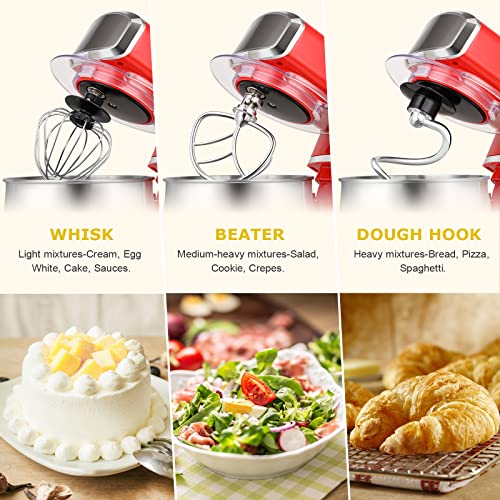 image for Stand Mixer, Kitchen in the box 3.2Qt Small Electric Food Mixer,6 Spee