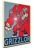 Vorsicht vor Nachahmungen Instabuy Poster Propaganda - Motu - Masters of The Universe - Grizzlor - LL0089 A3 42x30cm