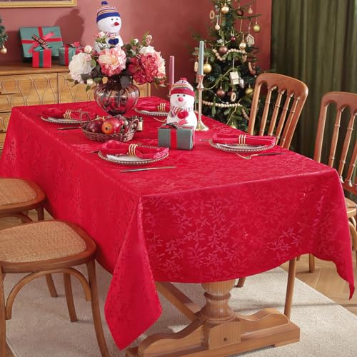 Servilletas de tela navideñas Sastybale pack x4 rojas 20x20 in miniatura 7