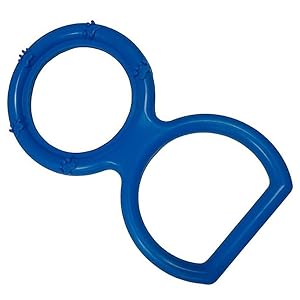 Achievo Dual Grip Textured Dog Tug Toy for All Dog Breeds (Blue)