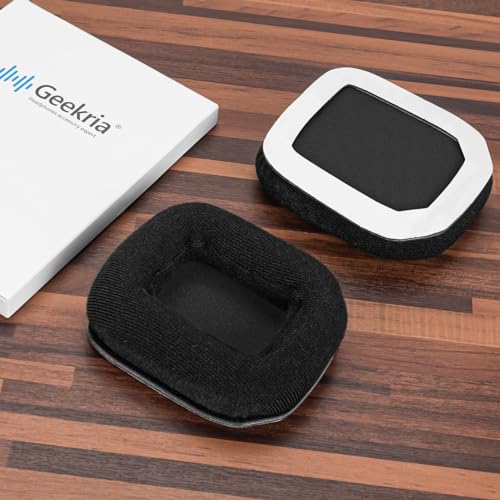 Almohadillas de Repuesto de Terciopelo Comfort Geekria para Auriculares Astro Gaming A20, Piezas de Reparación (Negro) miniatura 4