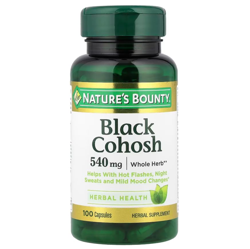Nature's Bounty Black Cohosh Root Supplement, 540 mg, 100 Capsules - image 3