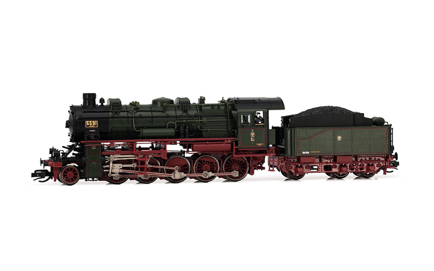 Arnold Tt Arnold Tt Hn9066S Kpev, Lokomotywa Parowa Klasy 58.10-40, Kocioł 3-Kopułowy, Malowanie Zielono-Brązowe, Odc. Ja z Dekoderem Dźwięku Dcc Loco, Steam