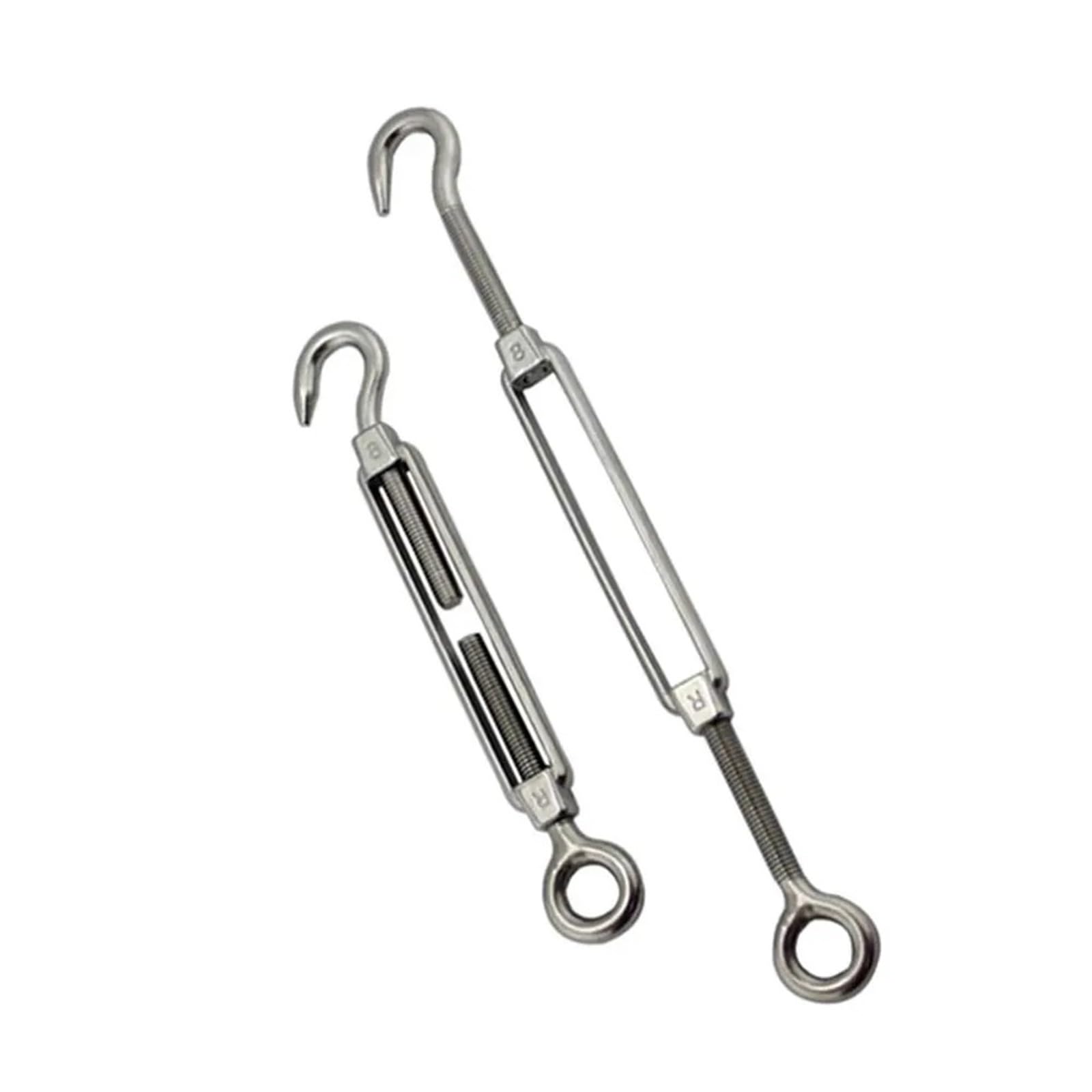 Tenditore Per Cavo Tenditore for filo tenditore in acciaio inossidabile 304 for regolazione gancio Vite a occhiello for fune metallica Connettore a vite for cavo stretto(M10,2PCS)