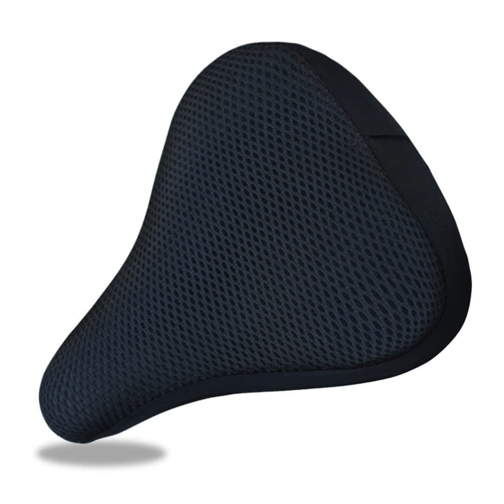Belnotelt Bike Seat Saddle Gel Cover, Bike Seat Cushion, Bicycle Saddle Cover Soft Breathable 3D Mesh Bike Seat Cushion Pad For Cycling Comfort(black)