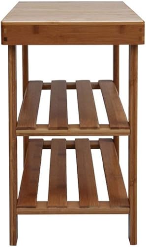 Miniatura 4 de ZEELYDE Zapatero pequeño banco de zapatos taburete de bambú organizador de almacenamiento de zapatos de pie cubierta de tela no tejida estante de